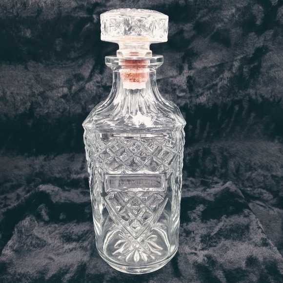 Vintage Drambuie Decanter Lead Crystal Prince Charles‎ Edwards Liqueur Bottle - Picture 1 of 9